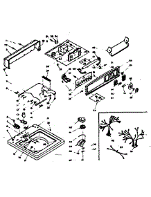 Top And Console Assembly parts for Kenmore Washer 110.6305806 (1106305806, 110 6305806) from AppliancePartsPros.com