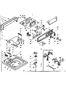 Top And Console parts for Kenmore Washer 110.6305807 (1106305807, 110 6305807) from AppliancePartsPros.com