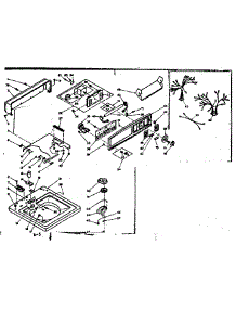 Top And Console Assembly parts for Kenmore Washer 110.6305854 (1106305854, 110 6305854) from AppliancePartsPros.com