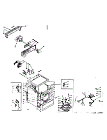 Machine Sub-Assembly parts for Kenmore Dryer 110.6307400 (1106307400, 110 6307400) from AppliancePartsPros.com