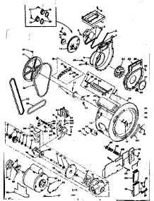 Blower Cylinder Pump & Motor parts for Kenmore Washer Dryer Combo 110.6309800 (1106309800, 110 6309800) from AppliancePartsPros.com
