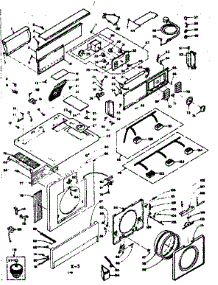 Top And Front Assembly parts for Kenmore Washer Dryer Combo 110.6309810 (1106309810, 110 6309810) from AppliancePartsPros.com