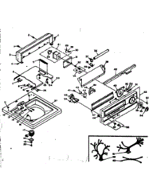 Top And Console Assembly parts for Kenmore Washer 110.6314851 (1106314851, 110 6314851) from AppliancePartsPros.com