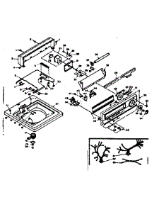 Top And Console parts for Kenmore Washer 110.6315803 (1106315803, 110 6315803) from AppliancePartsPros.com