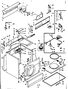 Machine Sub-Assembly parts for Kenmore Dryer 110.6317741 (1106317741, 110 6317741) from AppliancePartsPros.com