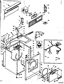 Machine Sub-Assembly parts for Kenmore Dryer 110.6318702 (1106318702, 110 6318702) from AppliancePartsPros.com