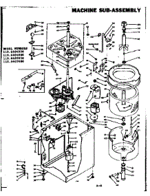 Machine Sub-Assembly parts for Kenmore Washer 110.6404930 (1106404930, 110 6404930) from AppliancePartsPros.com