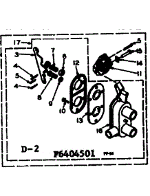 Two Way Valve Assembly parts for Kenmore Washer 110.6405551 (1106405551, 110 6405551) from AppliancePartsPros.com