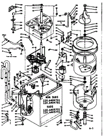 Machine Sub-Assembly parts for Kenmore Washer 110.6405751 (1106405751, 110 6405751) from AppliancePartsPros.com