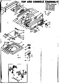 Top And Console Assembly parts for Kenmore Washer 110.6405950 (1106405950, 110 6405950) from AppliancePartsPros.com