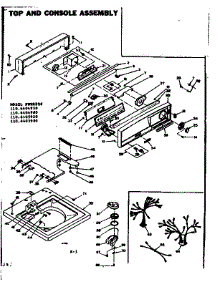 Top And Console parts for Kenmore Washer 110.6405980 (1106405980, 110 6405980) from AppliancePartsPros.com