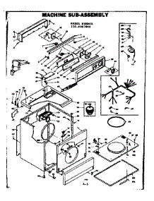Machine Sub-Assembly parts for Kenmore Dryer 110.6407800 (1106407800, 110 6407800) from AppliancePartsPros.com