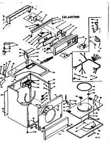 Machine Sub-Assembly parts for Kenmore Dryer 110.6407900 (1106407900, 110 6407900) from AppliancePartsPros.com
