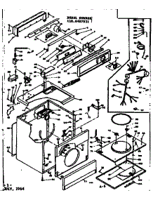 Machine Sub-Assembly parts for Kenmore Dryer 110.6407931 (1106407931, 110 6407931) from AppliancePartsPros.com