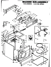 Machine Sub-Assembly parts for Kenmore Dryer 110.6408841 (1106408841, 110 6408841) from AppliancePartsPros.com