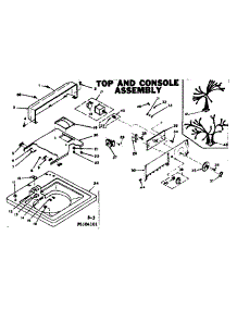 Top And Console Assembly parts for Kenmore Washer 110.6504101 (1106504101, 110 6504101) from AppliancePartsPros.com