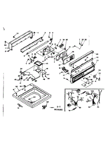 Top And Console Assembly parts for Kenmore Washer 110.6504805 (1106504805, 110 6504805) from AppliancePartsPros.com