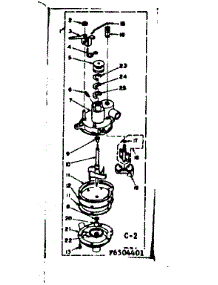 Pump Assembly parts for Kenmore Washer 110.6505451 (1106505451, 110 6505451) from AppliancePartsPros.com