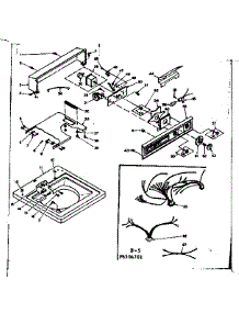 Top And Console parts for Kenmore Washer 110.6505701 (1106505701, 110 6505701) from AppliancePartsPros.com