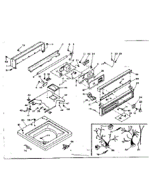Top And Console Assembly parts for Kenmore Washer 110.6505803 (1106505803, 110 6505803) from AppliancePartsPros.com