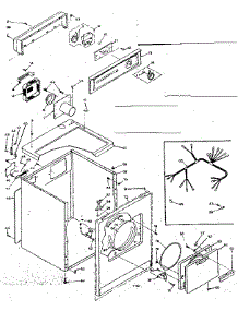 Machine Sub-Assembly parts for Kenmore Dryer 110.6508400 (1106508400, 110 6508400) from AppliancePartsPros.com