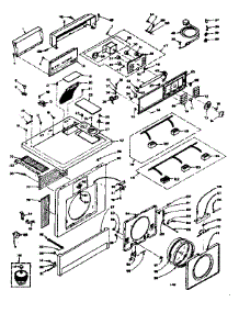 Top And Front Assembly parts for Kenmore Washer Dryer Combo 110.6509900 (1106509900, 110 6509900) from AppliancePartsPros.com