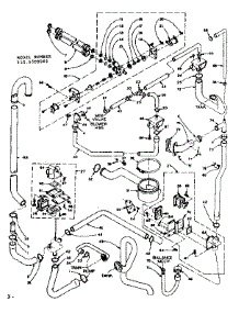 Water System parts for Kenmore Washer Dryer Combo 110.6509901 (1106509901, 110 6509901) from AppliancePartsPros.com