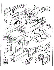 Top And Front Assembly parts for Kenmore Washer Dryer Combo 110.6509910 (1106509910, 110 6509910) from AppliancePartsPros.com