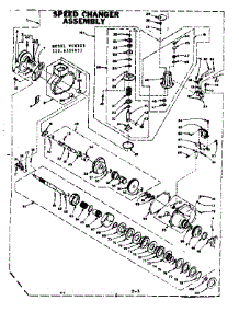 Speed Changer Assembly parts for Kenmore Washer Dryer Combo 110.6509931 (1106509931, 110 6509931) from AppliancePartsPros.com