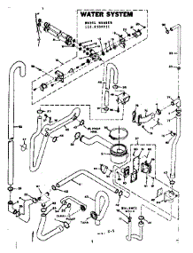 Water System parts for Kenmore Washer Dryer Combo 110.6509931 (1106509931, 110 6509931) from AppliancePartsPros.com