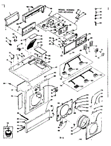 Top And Front Assembly parts for Kenmore Washer Dryer Combo 110.6510900 (1106510900, 110 6510900) from AppliancePartsPros.com