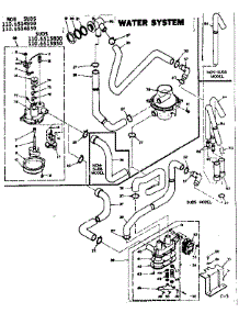 Water System parts for Kenmore Washer 110.6514800 (1106514800, 110 6514800) from AppliancePartsPros.com