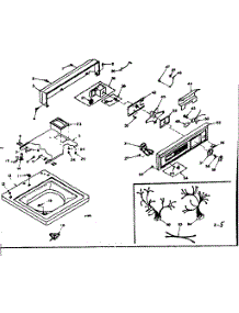 Top And Console parts for Kenmore Washer 110.6515760 (1106515760, 110 6515760) from AppliancePartsPros.com