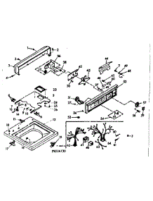 Top And Console Assembly parts for Kenmore Washer 110.6515780 (1106515780, 110 6515780) from AppliancePartsPros.com