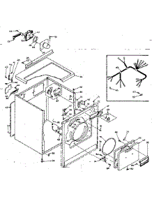 Machine Sub-Assembly parts for Kenmore Dryer 110.6518402 (1106518402, 110 6518402) from AppliancePartsPros.com
