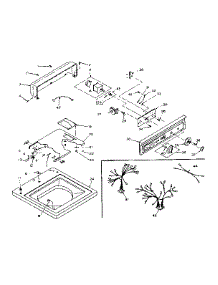 Top And Console Assembly parts for Kenmore Washer 110.6604500 (1106604500, 110 6604500) from AppliancePartsPros.com