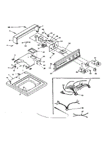 Top And Console Assembly parts for Kenmore Washer 110.6605601 (1106605601, 110 6605601) from AppliancePartsPros.com