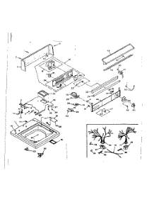 Top And Console Assembly parts for Kenmore Washer 110.6605902 (1106605902, 110 6605902) from AppliancePartsPros.com