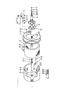 Tub And Basket Assembly parts for Kenmore Washer 110.6605970 (1106605970, 110 6605970) from AppliancePartsPros.com