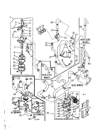 Water System parts for Kenmore Washer 110.6605980 (1106605980, 110 6605980) from AppliancePartsPros.com