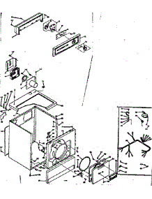 Machine Sub-Assembly parts for Kenmore Dryer 110.6607400 (1106607400, 110 6607400) from AppliancePartsPros.com