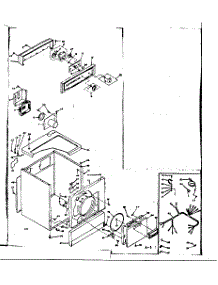 Machine Sub-Assembly parts for Kenmore Dryer 110.6607500 (1106607500, 110 6607500) from AppliancePartsPros.com