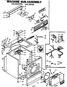 Machine Sub-Assembly parts for Kenmore Dryer 110.6607700 (1106607700, 110 6607700) from AppliancePartsPros.com