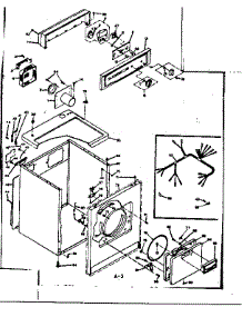 Machine Sub-Assembly parts for Kenmore Dryer 110.6608500 (1106608500, 110 6608500) from AppliancePartsPros.com