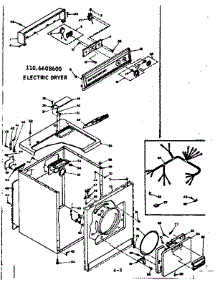 Machine Sub-Assembly parts for Kenmore Dryer 110.6608600 (1106608600, 110 6608600) from AppliancePartsPros.com
