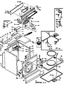 Machine Sub-Assembly parts for Kenmore Dryer 110.6617702 (1106617702, 110 6617702) from AppliancePartsPros.com