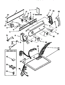Top And Console parts for Kenmore Dryer 110.66722690 (11066722690, 110 66722690) from AppliancePartsPros.com