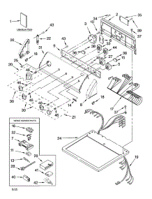 Top And Console Parts parts for Kenmore Dryer 110.66982500 (11066982500, 110 66982500) from AppliancePartsPros.com
