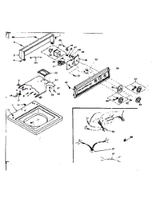 Top And Console Assembly parts for Kenmore Washer 110.6705650 (1106705650, 110 6705650) from AppliancePartsPros.com