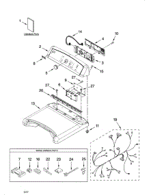 Top And Console Parts parts for Kenmore Dryer 110.67072600 (11067072600, 110 67072600) from AppliancePartsPros.com